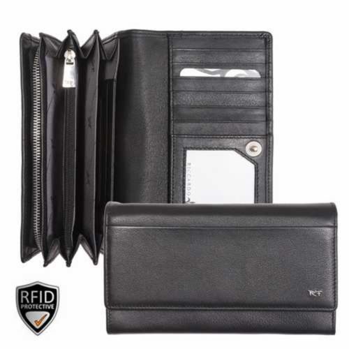  022820 002 Riccardo Ferducci dámska kožená peňaženka čierna