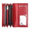  022820 003 Dámska kožená peňaženka Riccardo Ferducci červená