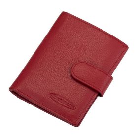    Výber dámskeho červeného koženého puzdra na karty, peňaženky