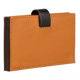    Dámske kožené puzdro na karty Burkely Craft Caily koňakovej farby s RFID ochranou