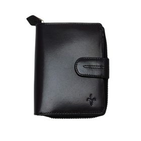    Čierna dámska kožená peňaženka Riccardo Ferducci, 12 x 9 cm