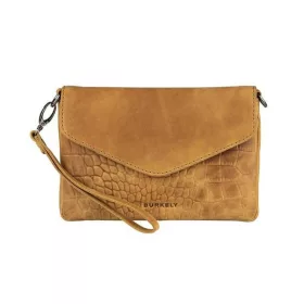    Burkely Croco Cody žltá, dámska kožená taška cez rameno