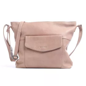    Dámska kožená taška cez rameno Burkely Just Jackie v púdrovej farbe