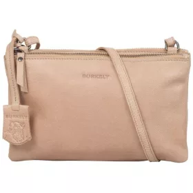    Burkely Just Jackie Crossover L, béžová dámska kožená taška cez rameno