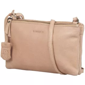    Burkely Just Jackie Crossover L, béžová dámska kožená taška cez rameno