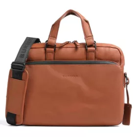    Kožená obchodná taška Burkely Rain Riley Cognac, bočná taška 14"