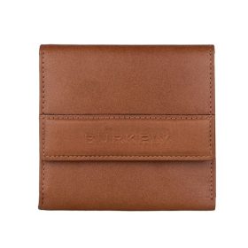    Hnedá kožená peňaženka Burkely Suburb Seth, držiak na karty, RFID ochrana