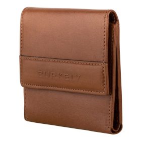    Hnedá kožená peňaženka Burkely Suburb Seth, držiak na karty, RFID ochrana