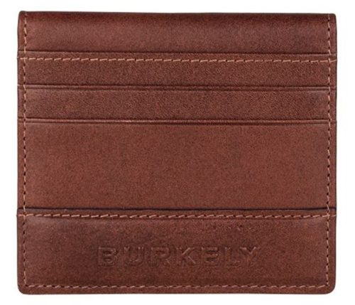  Čierny kožený držiak na karty Burkely Suburb Seth s RFID ochranou