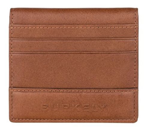  Čierny kožený držiak na karty Burkely Suburb Seth s RFID ochranou