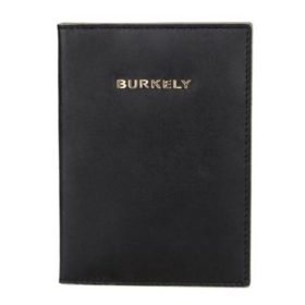   Puzdro na pas a kartu z čiernej kože Burkely Parisian Paige s RFID ochranou