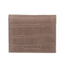    Kožený držiak na karty Burkely Croco Cassy v sivej farbe s RFID ochranou