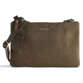  Hnedá dámska kožená taška cez rameno Burkely Soul Sam