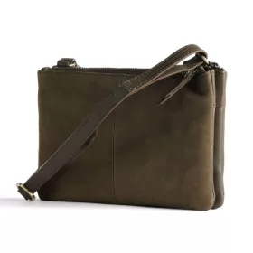  Hnedá dámska kožená taška cez rameno Burkely Soul Sam