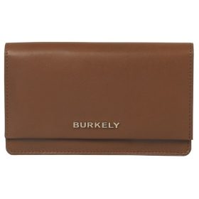    Veľká kožená peňaženka Burkely Parisian Page koňakovej farby s RFID ochranou