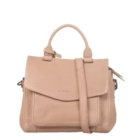    Burkely Just Jackie béžová dámska kožená taška cez rameno, kabelka