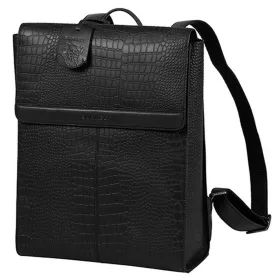    Čierny kožený batoh Burkely Casual Carly s držiakom na notebook 14"