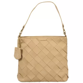    Kožená dámska kožená taška cez rameno Burkely Icon Ivy hnedá krokodíla, kabelka