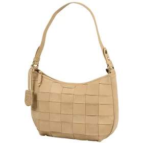    Kožená dámska kožená taška cez rameno Burkely Icon Ivy hnedá krokodíla, kabelka