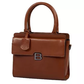    Burkely Soft Skylar malá hnedá kožená kabelka, taška cez rameno