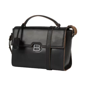    Dámska čierna kožená taška cez rameno BURKELY MODEST MEGHAN