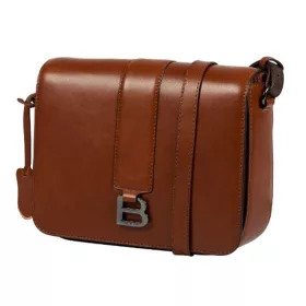    Čierna dámska kožená taška cez rameno Burkely Mystic Maeve