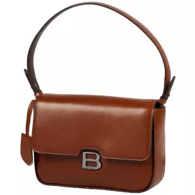    Čierna dámska kožená taška cez rameno Burkely Mystic Maeve