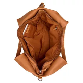    Burkely Cool Colbie béžová croco dámska kožená taška cez rameno, kabelka 27 x 20 cm