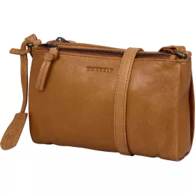    Burkely Just Jolie koňaková dámska kožená taška cez rameno, crossover 21x15 cm