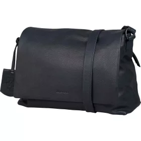    Dámska bočná kožená taška Burkely Just Jolie tmavomodrá, crossover 30 x 23 cm