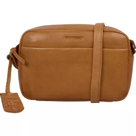    Burkely Just Jolie koňaková dámska kožená taška cez rameno, crossover 23 x 15 cm