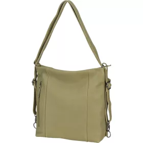    Burkely Just Jolie béžová dámska kožená kombinovateľná taška cez rameno, batoh s držiakom na 15" notebook