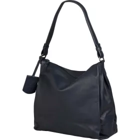    Burkely Just Jolie tmavomodrá dámska kožená taška cez rameno 30 x 30 cm