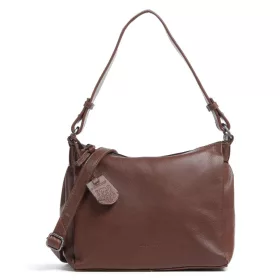    Burkely Just Jolie koňaková dámska kožená taška cez rameno 26 x 21 cm