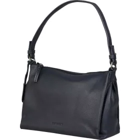    Burkely Just Jolie tmavomodrá dámska kožená taška cez rameno 26 x 21 cm