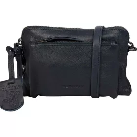    Burkely Just Jolie mini tmavomodrá dámska kožená bočná kabelka 18 x 13 cm