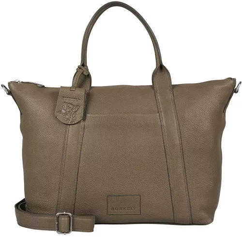  Burkely Soft Skylar hnedá dámska kožená taška cez rameno, taška na notebook 15,6"
