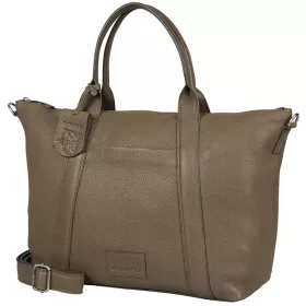    Burkely Soft Skylar hnedá dámska kožená taška cez rameno, taška na notebook 15,6"