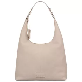    Dámska kožená kabelka Burkely Soft Skylar béžovej farby, taška cez rameno