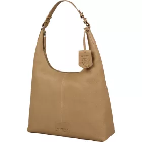   Dámska kožená kabelka Burkely Soft Skylar béžovej farby, taška cez rameno