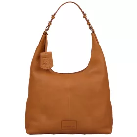    Dámska kožená kabelka Burkely Soft Skylar béžovej farby, taška cez rameno