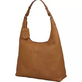    Dámska kožená kabelka Burkely Soft Skylar béžovej farby, taška cez rameno