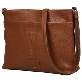    Burkely Soft Skylar sivobiela dámska bočná kožená kabelka crossbody