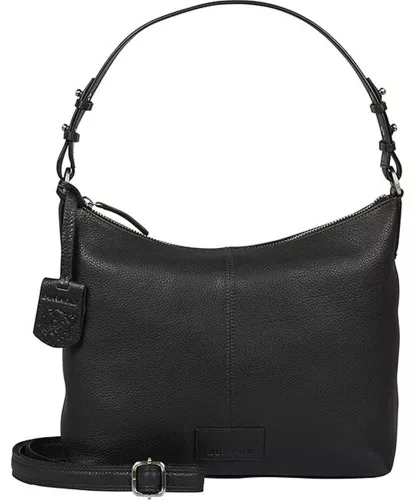  Burkely Soft Skylar sivobiela dámska kožená kabelka, taška cez rameno