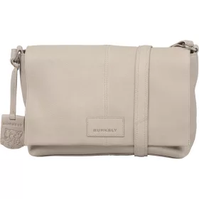    Burkely Soft Skylar sivobiela dámska bočná kožená kabelka crossbody