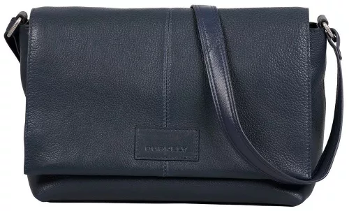  Čierna dámska bočná kožená kabelka Burkely Soft Skylar, crossbody