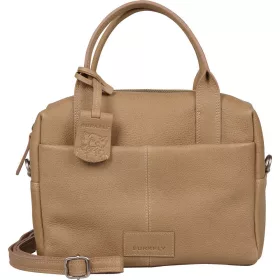    Burkely Soft Skylar malá hnedá kožená kabelka, taška cez rameno