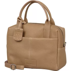    Burkely Soft Skylar malá hnedá kožená kabelka, taška cez rameno