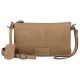  Kožená bočná taška Burkely Soft Skylar sivobiela, crossbody