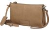  Kožená bočná taška Burkely Soft Skylar sivobiela, crossbody